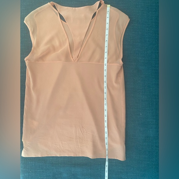 Phillip Lim silk blouse, back cut-out, peach color size 2 - Picture 8 of 14